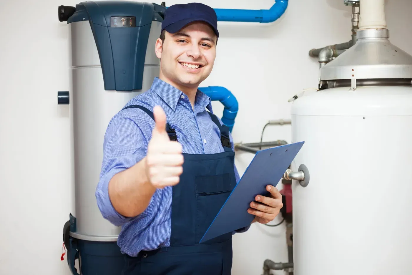 Technicien entretenant une climatisation réversible au Pecq (78230)